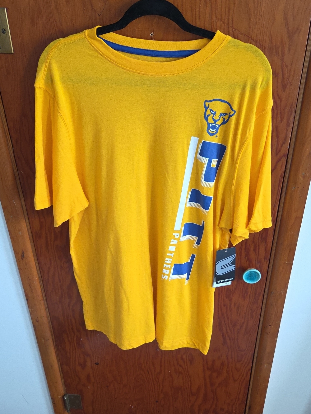 PITT Colosseum Yellow and Blue  Panthers Tee
